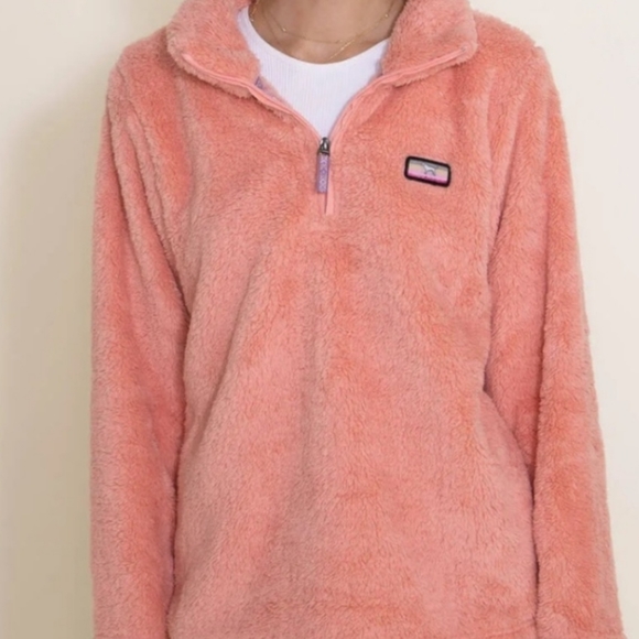 Simply Southern Peach Classic Sherpa Pullover NWT SzXL - Picture 2 of 10
